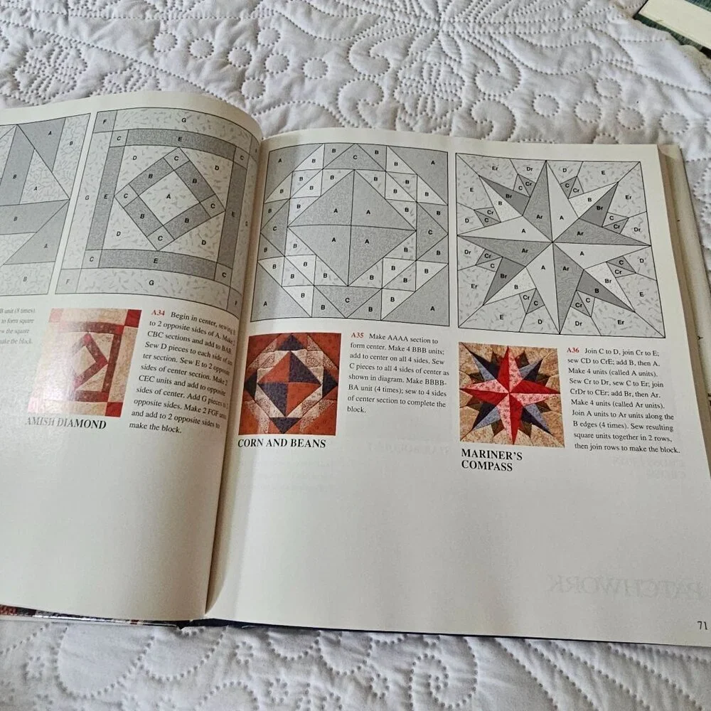 Better Homes & Gardens 501 Quilt Blocks Hardcover Book 1994 Edition